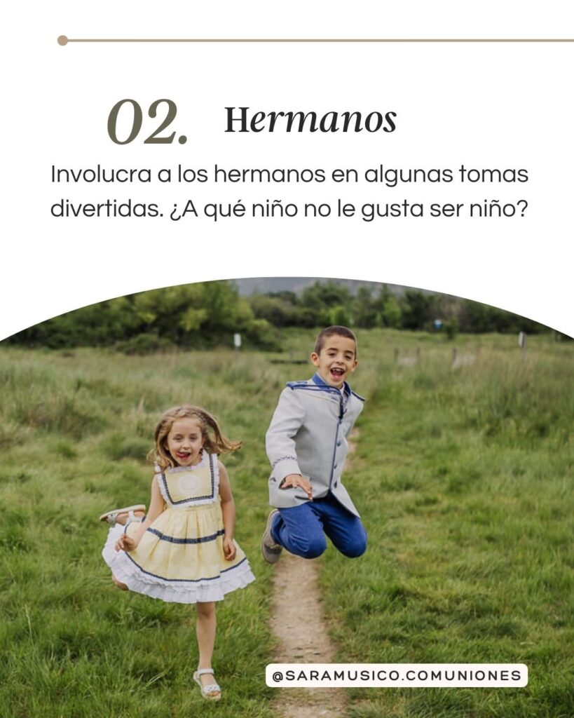 Consejos sesión de comunión en familia 