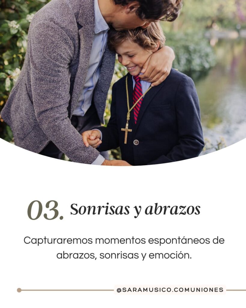 Consejos sesión de comunión en familia 