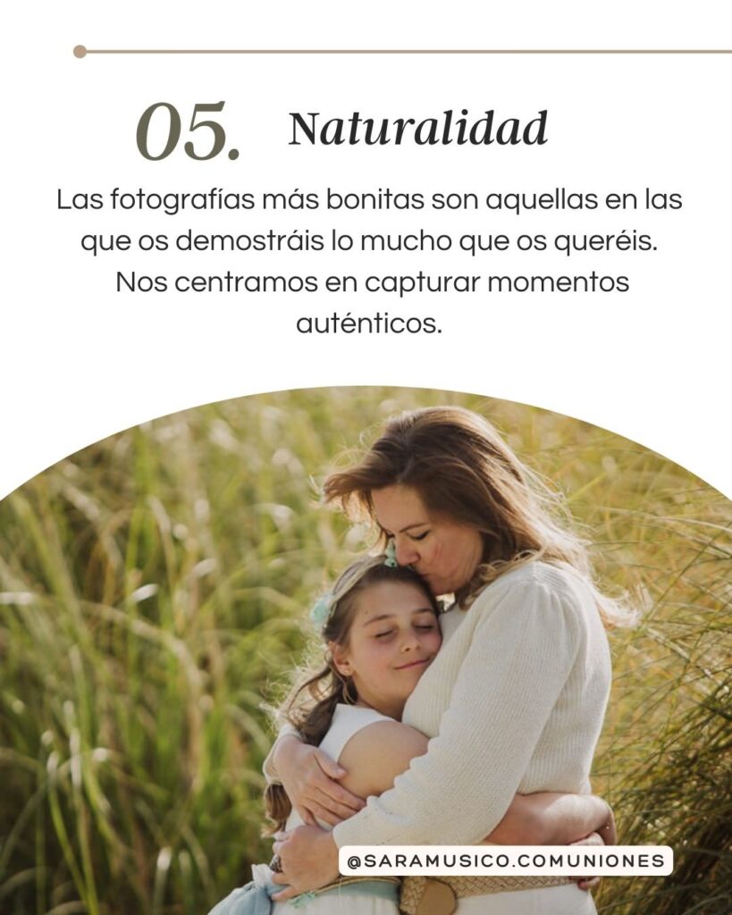 Consejos sesión de comunión en familia 