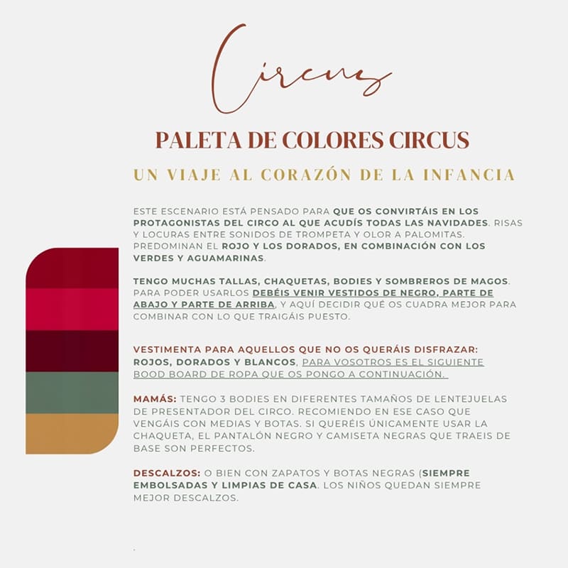 indicaciones sesiones Navidad 2025