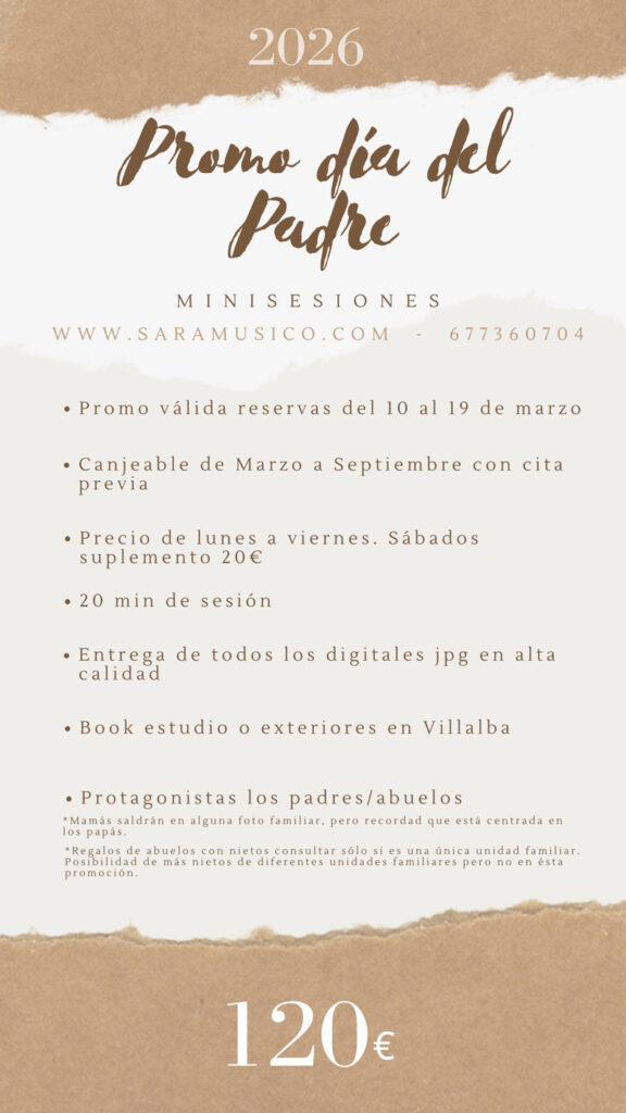 mini sesión día del padre papá con hijos
