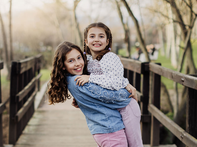 felicidad hermanas sesion de fotos