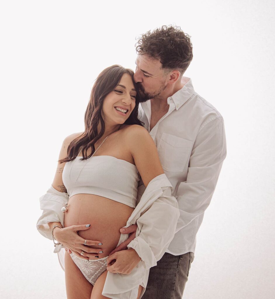 fotografia de embarazo en estudio Madrid
