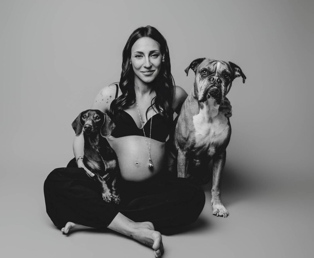 fotos de embarazo con perros